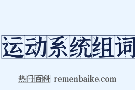 运动系统组词是什么意思的图片